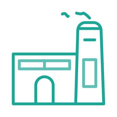 Factroy sanayi tesisi vektör çizim