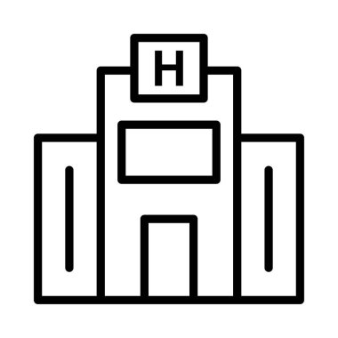 Hastane Emlak klinik vektör çizim