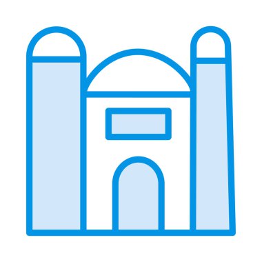 Cami bina dini vektör çizim