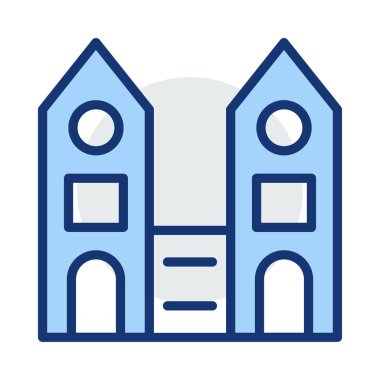 tower plaza vektör çizim oluşturma 