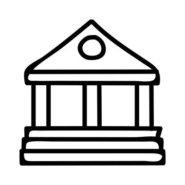 Ofis Binası mahkeme vektör çizim