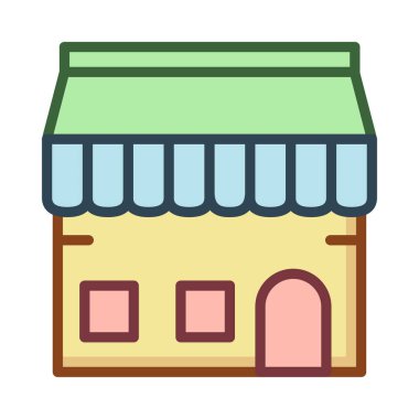 Dükkanı Pazar vektör çizim depolamak 