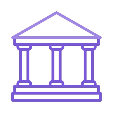 Mahkeme banka vektör çizim oluşturma