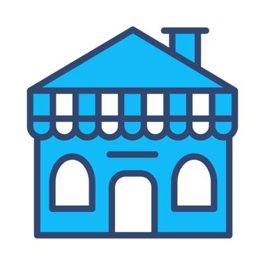 Otel, kutsal kişilerin resmi, vektör çizim Binası 