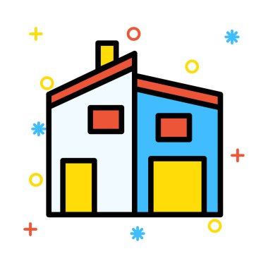 Kutsal kişilerin resmi, vektör çizim Bina mimari, 