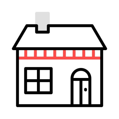 vektör çizim bina mağaza 