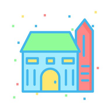 ev apartman vektör çizim 