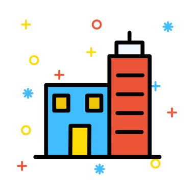 Daire plaza vektör çizim oluşturma 