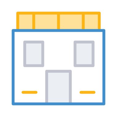 Office apartmanın vektör çizim