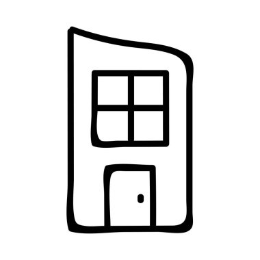 ofis pencere vektör çizim Binası