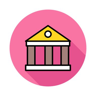 Mahkeme banka vektör çizim oluşturma 