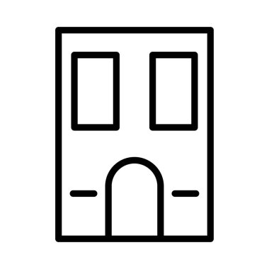 Bina, ofis, daire. Vektör çizim 