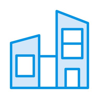 Plaza yapı konut vektör çizim