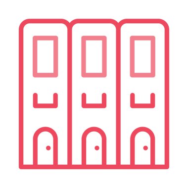 Otel, kutsal kişilerin resmi, vektör çizim Binası 