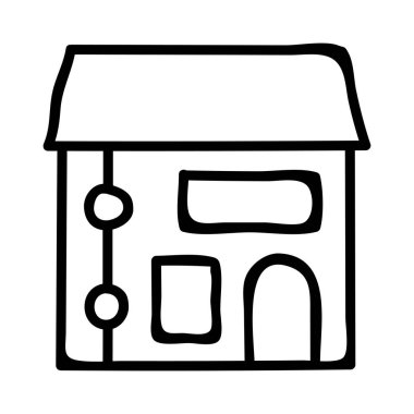 Dükkanı ev mağaza vektör çizim