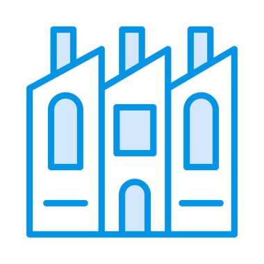 Office plaza vektör çizim oluşturma