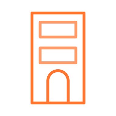 Otel, kutsal kişilerin resmi, vektör çizim Binası 