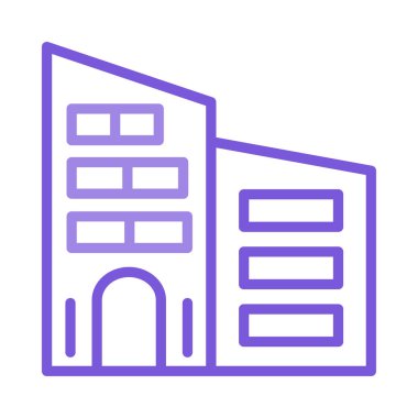 vektör çizim bina plaza tower