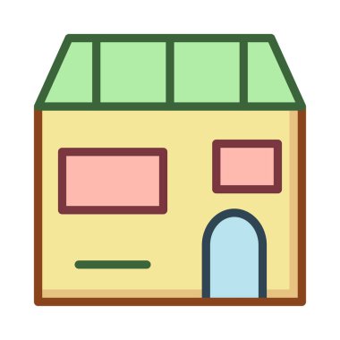 cephe ev ev vektör çizim 