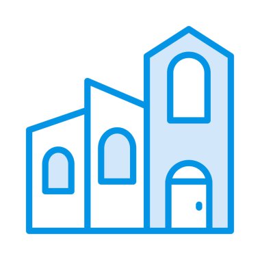 vektör çizim Apartman Bina