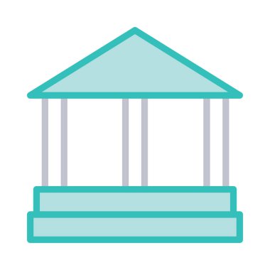 Banka mahkeme vektör çizim oluşturma