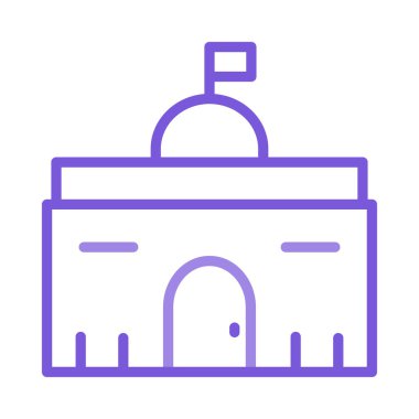 Emlak vektör çizim bina Camii