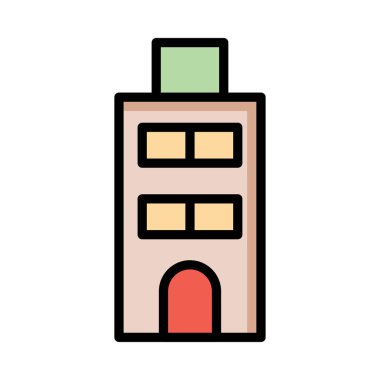 tower plaza vektör çizim oluşturma 