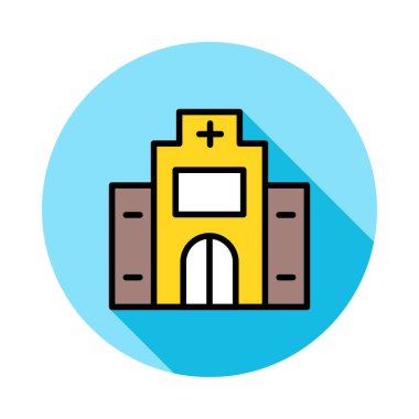 Hastane Klinik eczane vektör çizim 