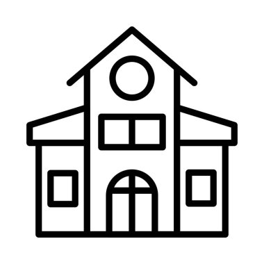 ev daire ev vektör çizim