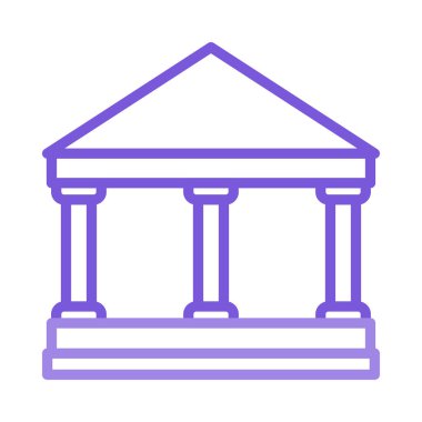 Mahkeme banka vektör çizim oluşturma