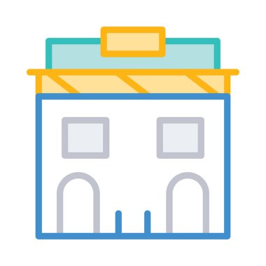 ofis yerleşim vektör çizim depolamak