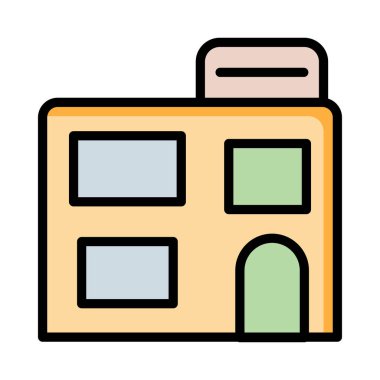 ev daire ev vektör çizim 