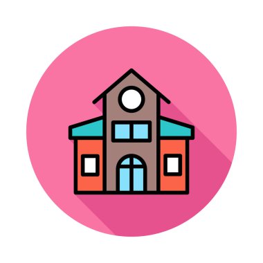 ev daire ev vektör çizim 