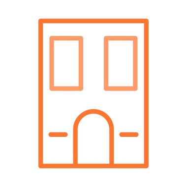 Bina, ofis, daire. Vektör çizim 