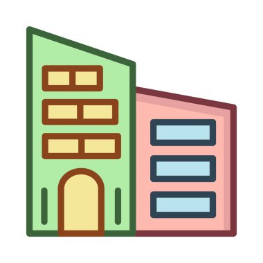 vektör çizim bina plaza tower 