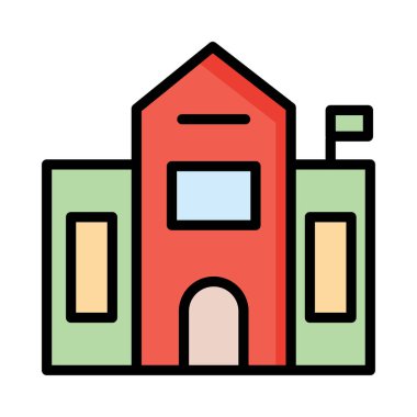 ev bina konut vektör çizim 