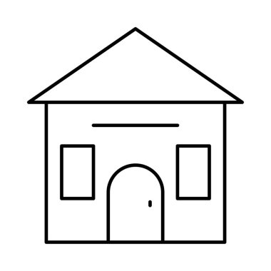 Bina cephe ev vektör çizim 