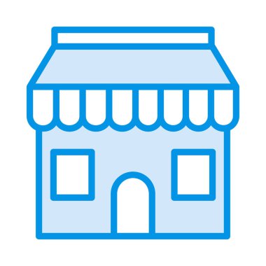 Otel, kutsal kişilerin resmi, vektör çizim Binası 