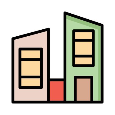 Bina alışveriş merkezi plaza vektör çizim 