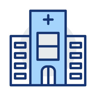 vektör çizim bina hastane Kliniği 