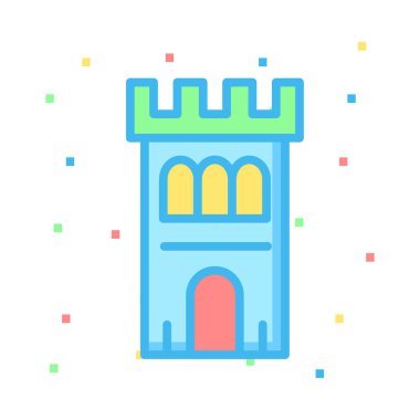 kale foretress vektör çizim oluşturma