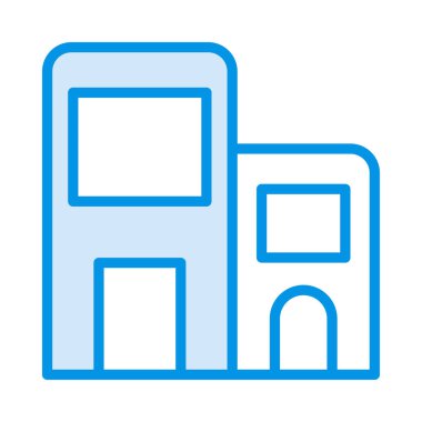 ofis ev vektör çizim Binası