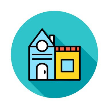 daire ev vektör çizim oluşturma 