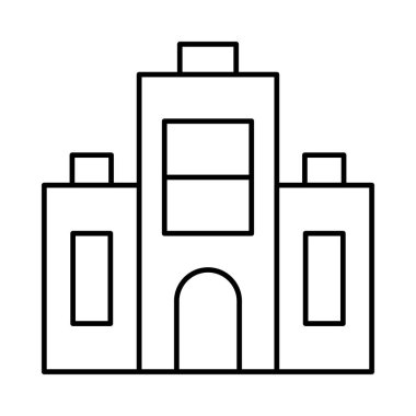 Ofis vektör çizim apartman binası 