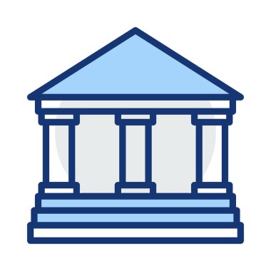 Banka mahkeme vektör çizim oluşturma 