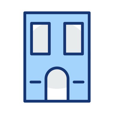 Bina, ofis, daire. Vektör çizim 