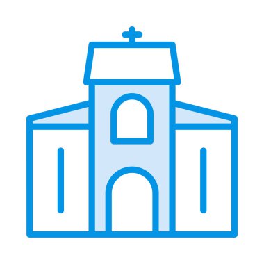 Kilise, bina simgesi. Vektör çizim 