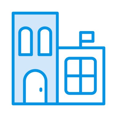 Hastane ev vektör çizim oluşturma