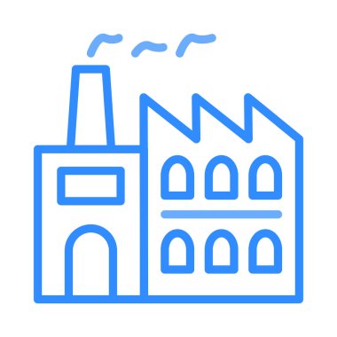 endüstriyel bina, kutsal kişilerin resmi, vektör çizim 