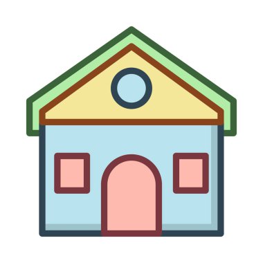 ev apartman vektör çizim 